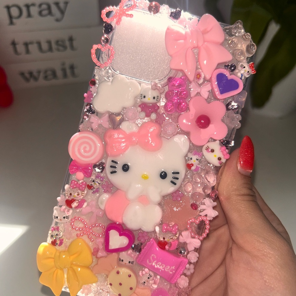 Cute Pink and Yellow Hello Kitty Phone Case
